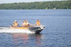 Алюминиевая лодка Wellboat 46 консоль
