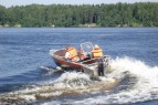 Алюминиевая лодка Wellboat 46 консоль