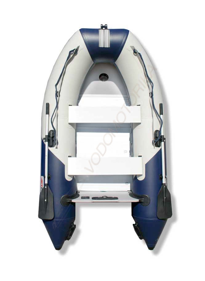 Лодка Jet Force 380 AL Aluminium ( бело-синий )