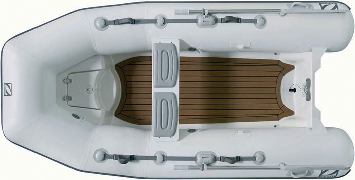 Лодка надувная ZODIAC Cadet 340 RIB NEO хайпалон-неопрен ( бело-серый )