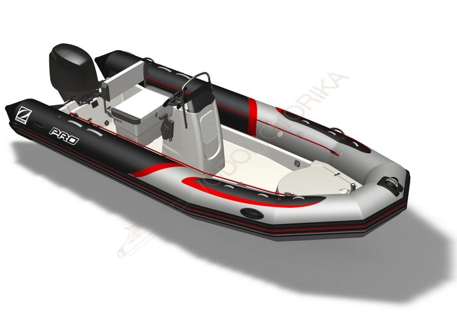 Моторная лодка Zodiac PRO 850 BLACK NEOGREY HULL